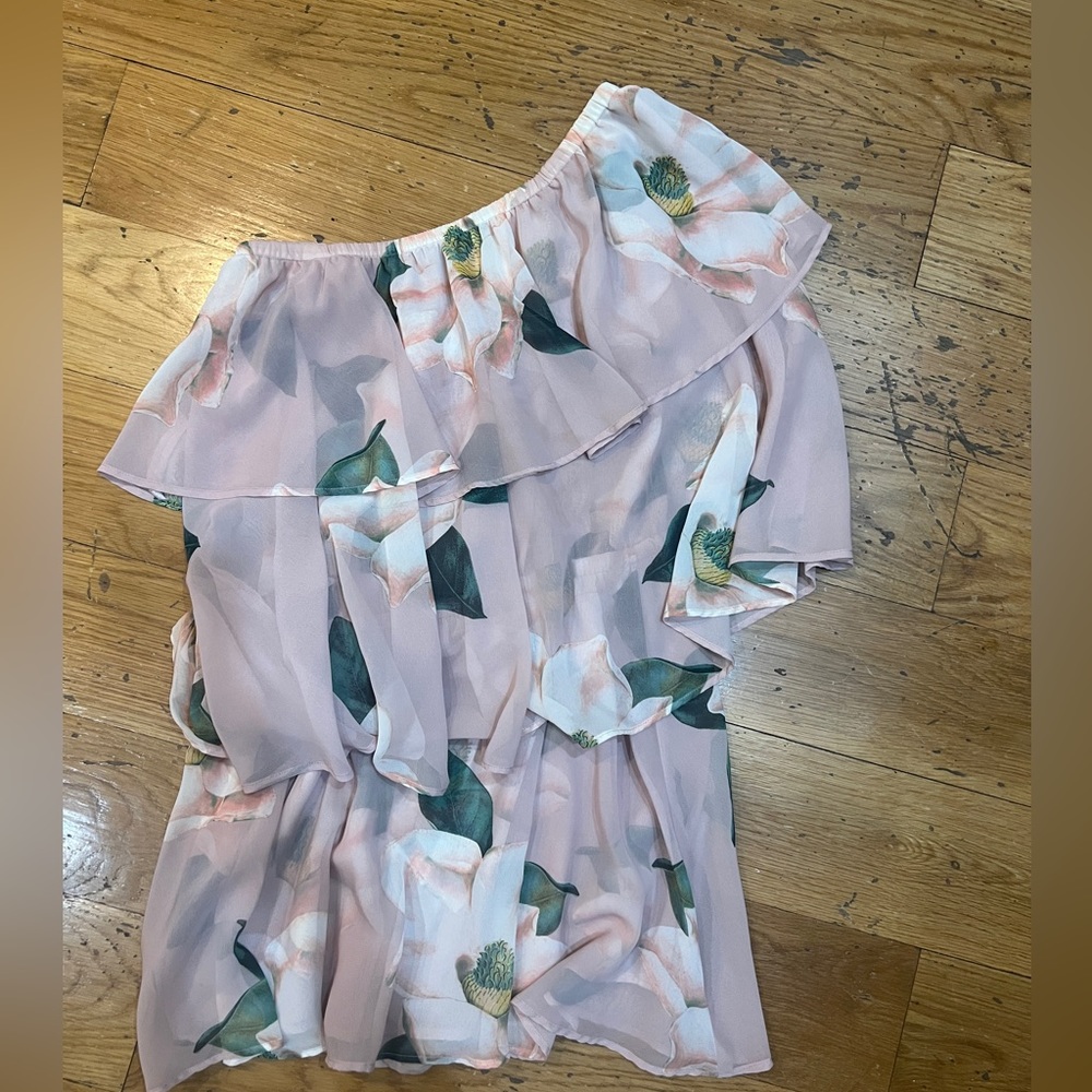 Show Me Your Mumu one shoulder dress